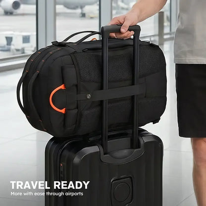 40L–50L Expandable Travel Backpack – TSA-Friendly Carry-On with Laptop & Wet-Dry Compartments