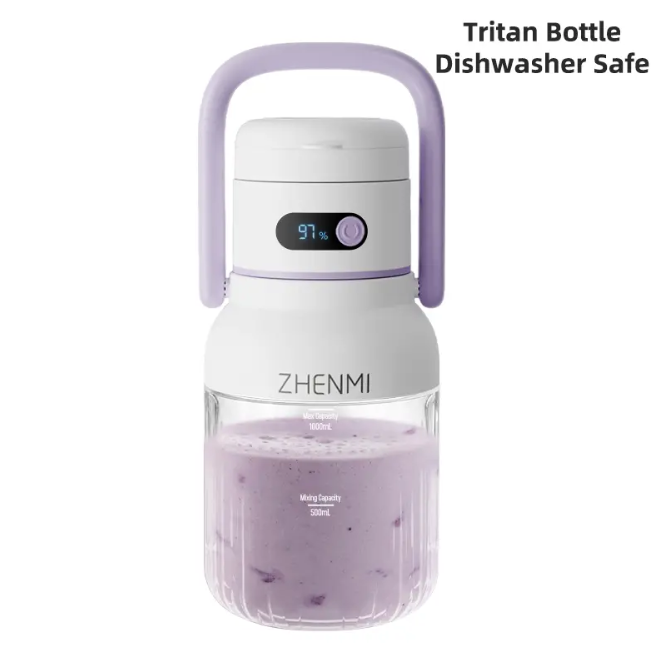 Cordless Blender 33oz | USB Rechargeable | Smoothies & Ice Crushing