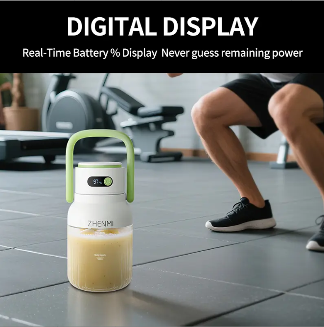 Cordless Blender 33oz | USB Rechargeable | Smoothies & Ice Crushing