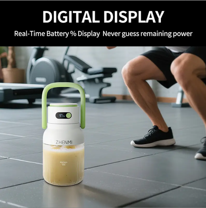 Cordless Blender 33oz | USB Rechargeable | Smoothies & Ice Crushing